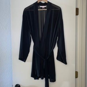 Victoria Secret black short sheer cover up